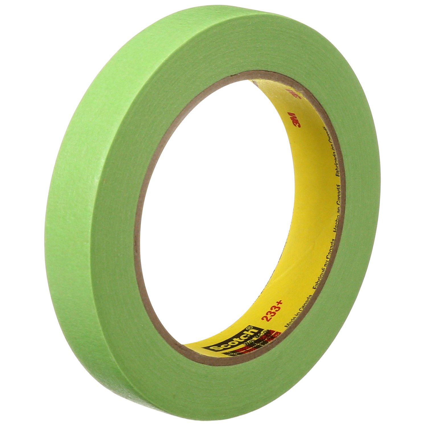 7000028422 - 3M Performance Green Masking Tape 233+, 46334, 18 mm x 55 m, 48/Case
