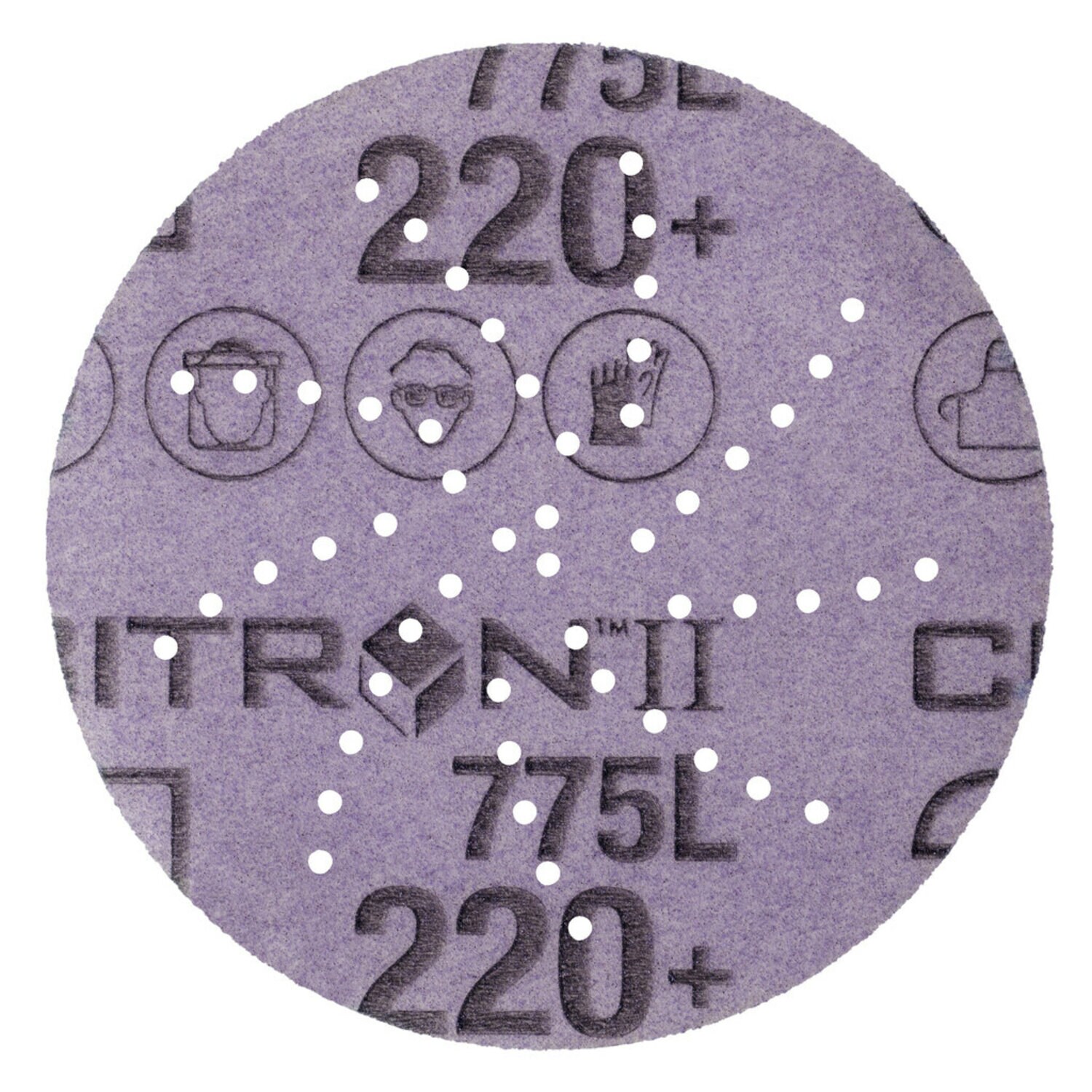 7100106716 - 3M Xtract Cubitron II Film Disc 775L, 220+ 3MIL, 3 in, Die 300DS, 50/Carton, 250 ea/Case