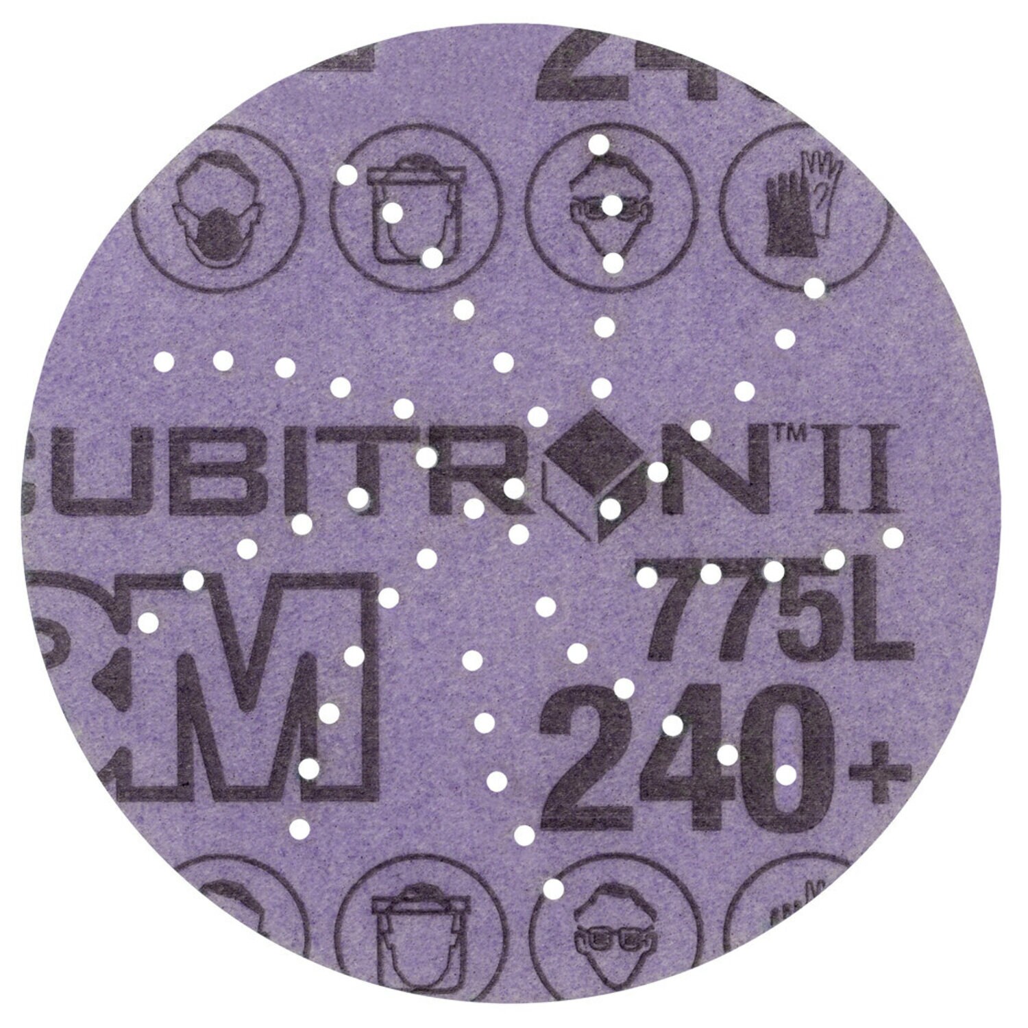 7100145460 - 3M Xtract Cubitron II Film Disc 775L, 240+ 3MIL, 3 in, Die 300DS, 50/Carton, 250 ea/Case