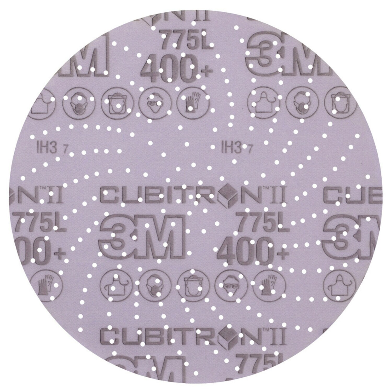 7100246525 - 3M Xtract Cubitron II Film Disc 775L, 400+ 3MIL, 8 in, Die 800LG, 50/Carton, 250 ea/Case