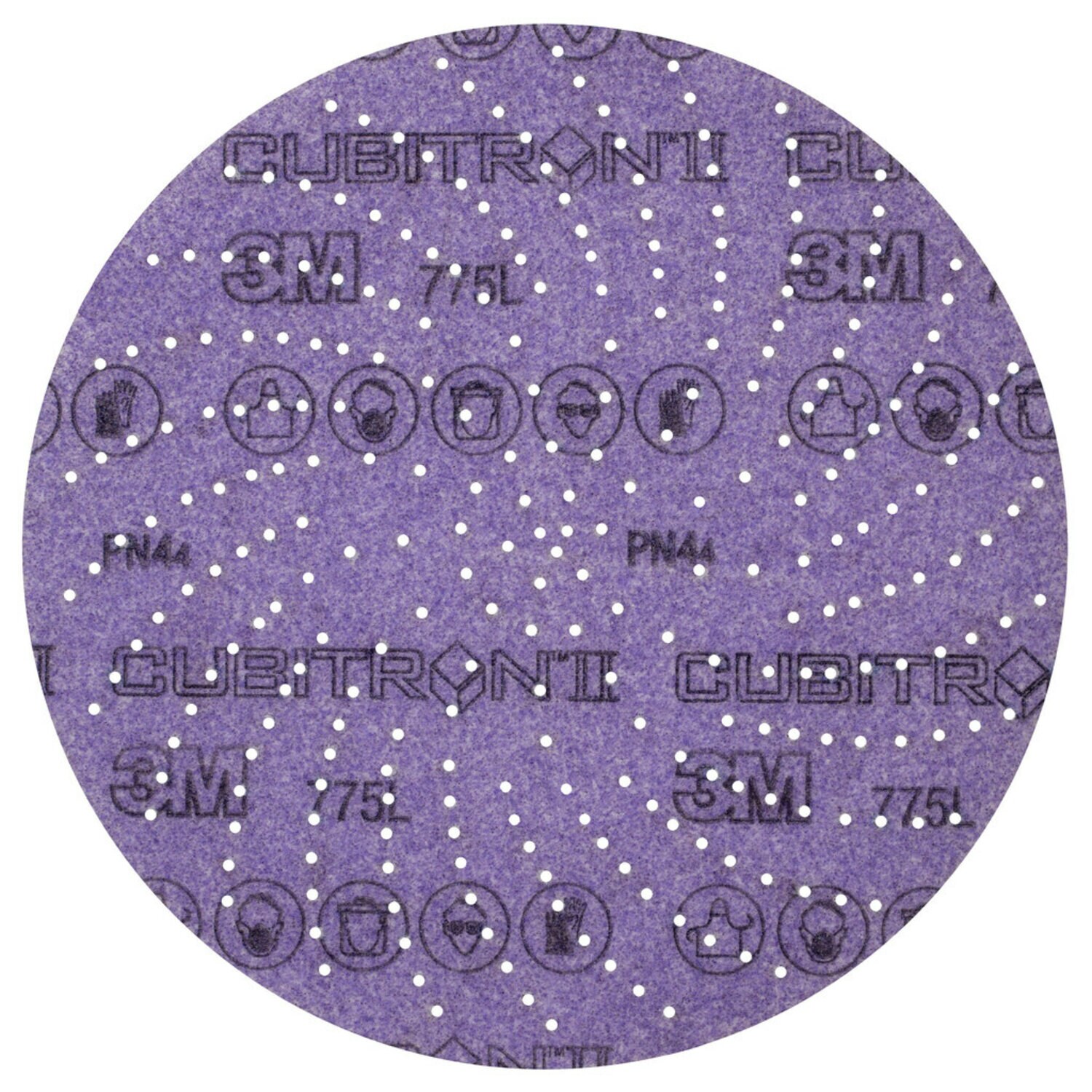 7100246422 - 3M Xtract Cubitron II Film Disc 775L, 80+ 3MIL, 8 in, Die 800LG, 50/Carton, 250 ea/Case