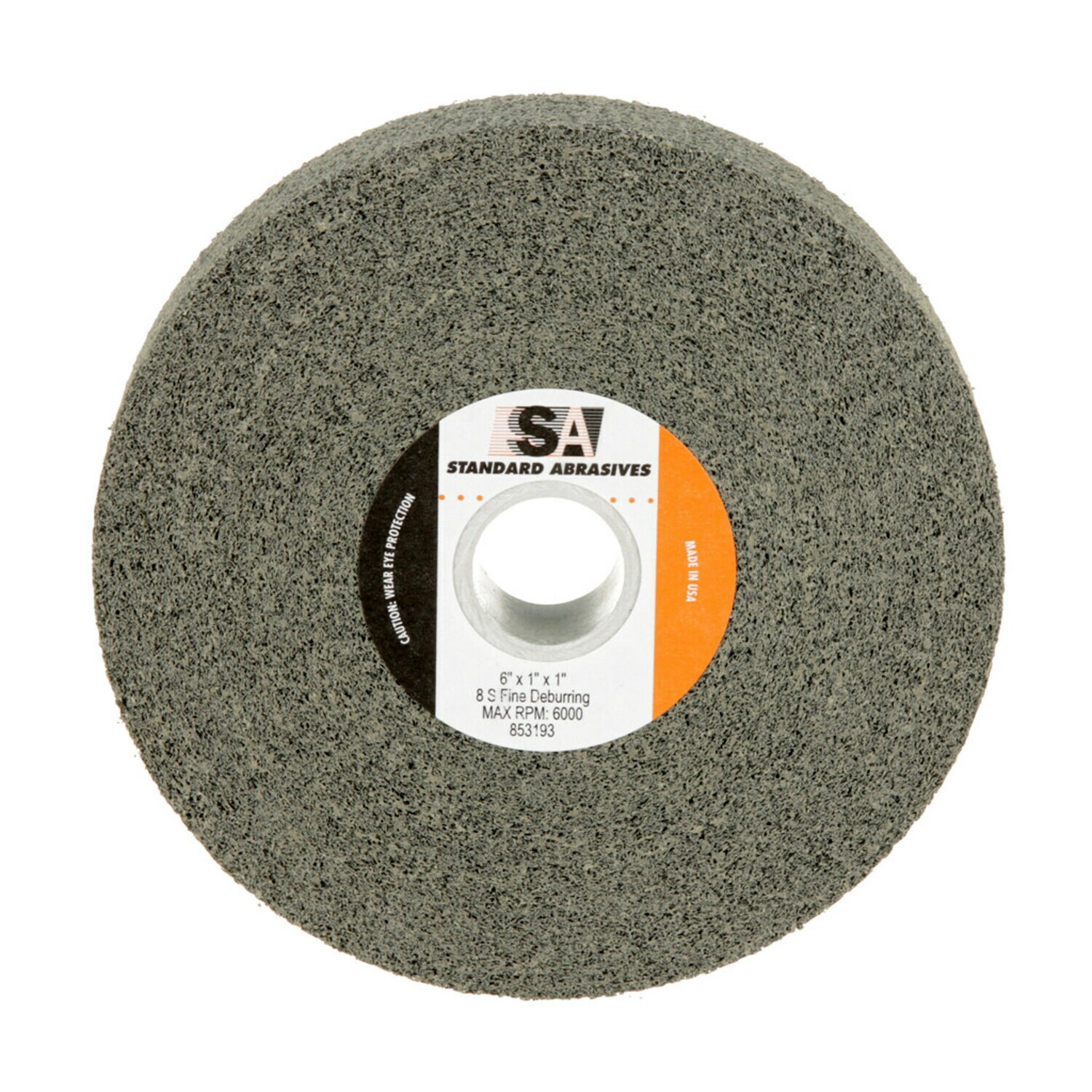 7000046730 - Standard Abrasives Deburring Wheel 853193, 6 in x 1 in x 1 in 8S FIN, 3 ea/Case