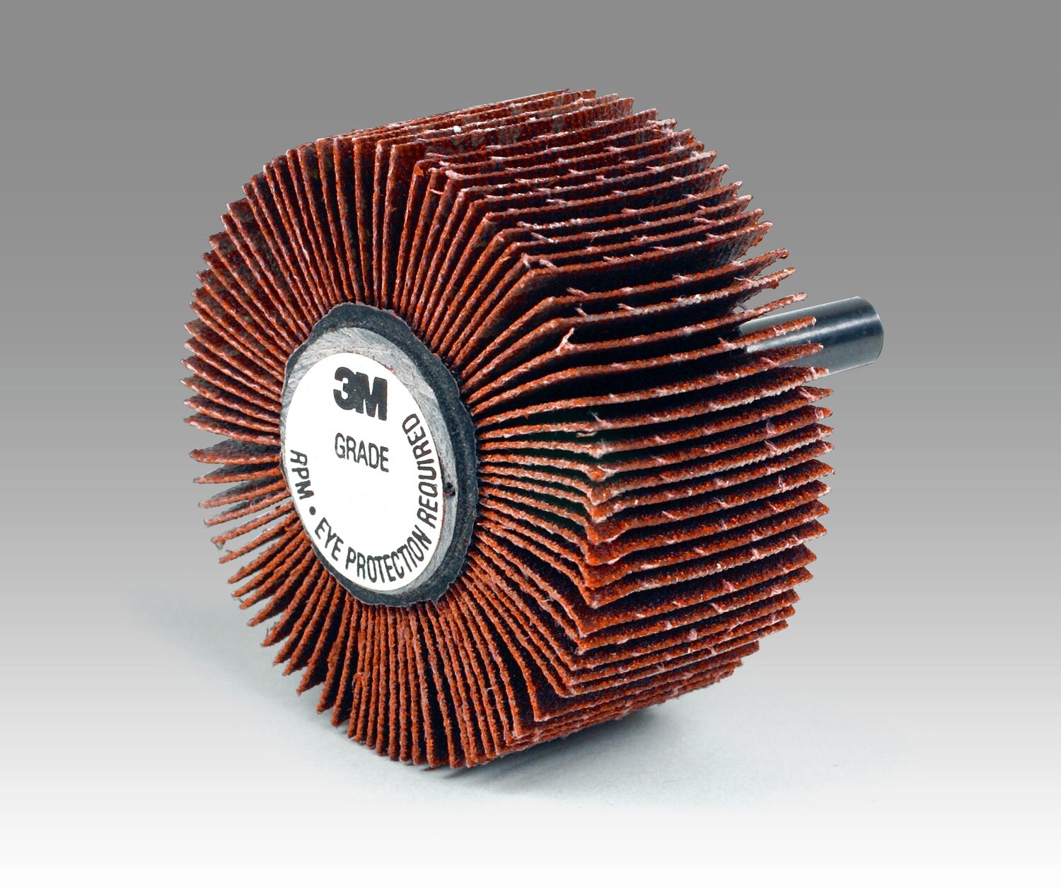 7100190572 - 3M Flap Wheel 747D, P120 X-weight, Type 83, 1-1/2 in x 1 in x 1/4 in, 10 ea/Case