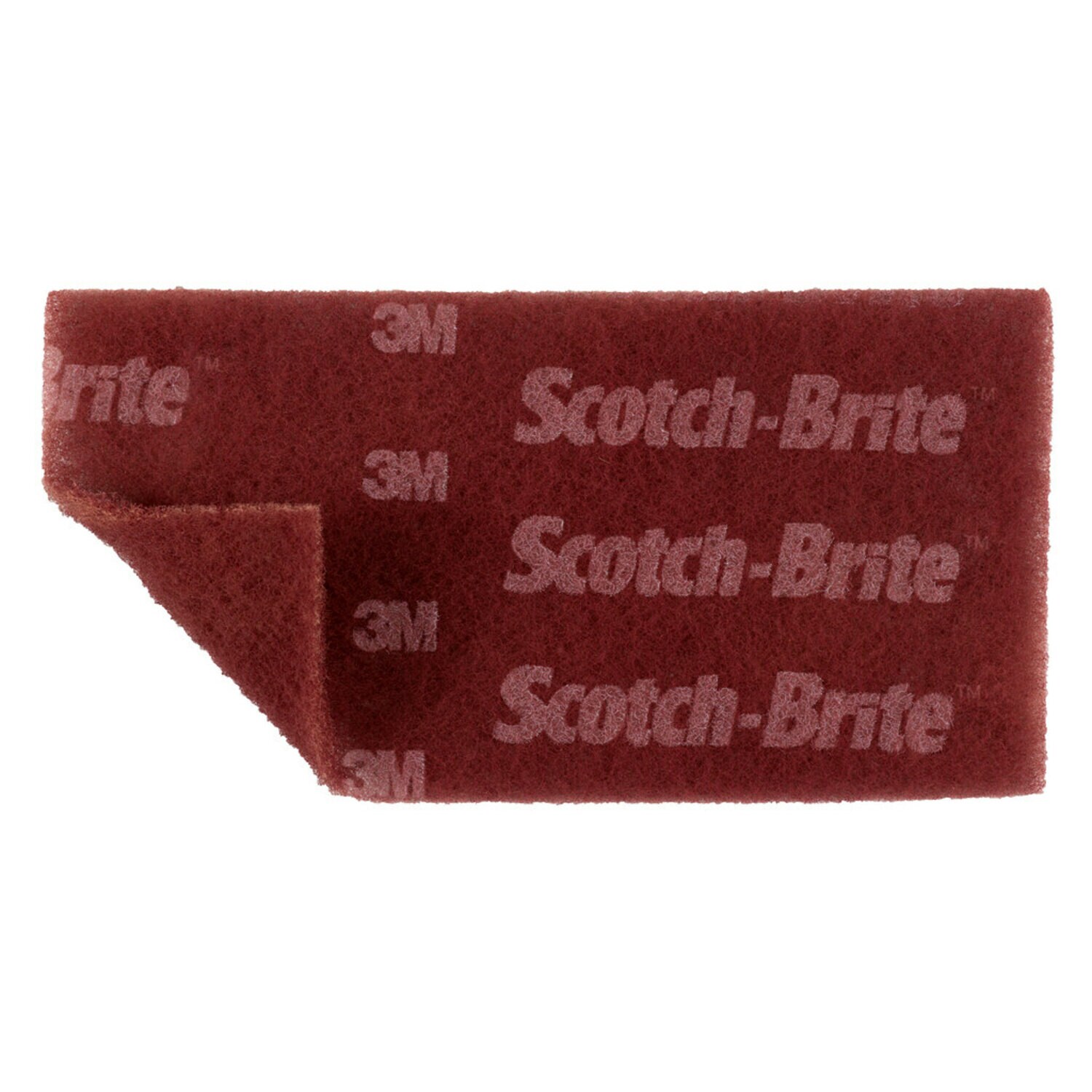 7100042334 - Scotch-Brite Durable Flex Hand Pad, MX-HP, A/O Very Fine, Maroon, 4-1/2 in x 9 in, 25/Carton, 100 ea/Case