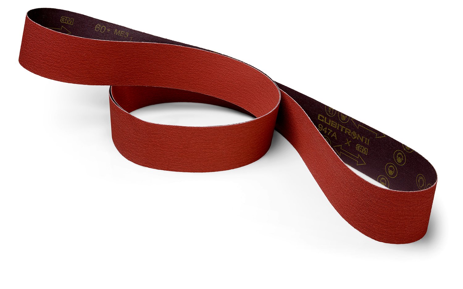 7010513530 - 3M Cubitron ll Cloth Belt 947A, 40+ X-weight, 1 in x 64 in, Film-lok,
Single-flex