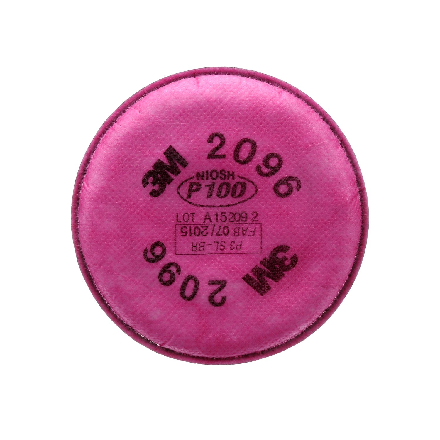 7000002048 - 3M Particulate Filter 2096, P100, with Nuisance Level Acid Gas Relief 100 EA/Case