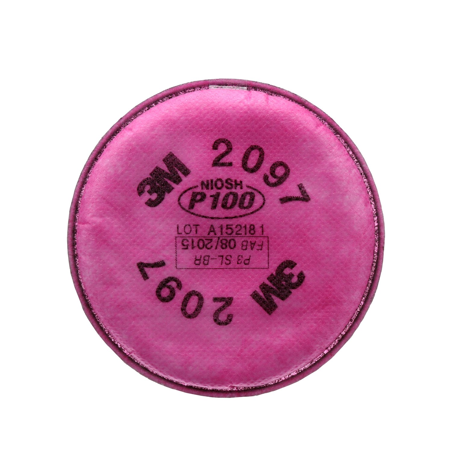 7000029657 - 3M Particulate Filter 2097/07184(AAD), P100, with Nuisance Level Organic Vapor Relief 100 EA/Case