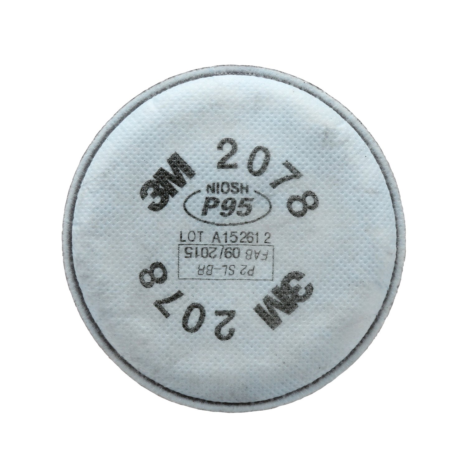 7000052066 - 3M Particulate Filter 2078, P95, with Nuisance Level Organic Vapor/Acid Gas Relief 100 EA/Case