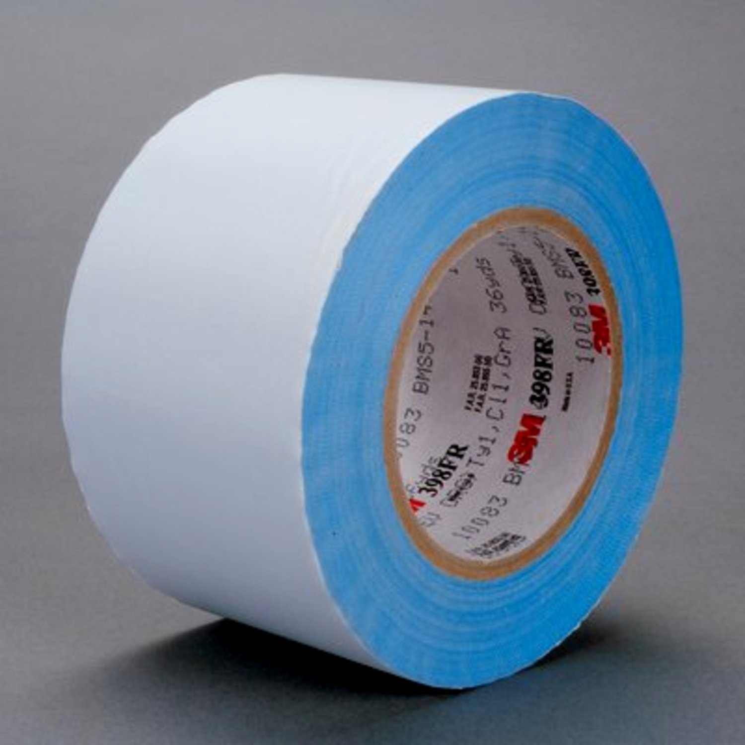 7000049002 - 3M Glass Cloth Tape 398FR, White, 1 in x 36 yd, 7 mil, 36 Roll/Case