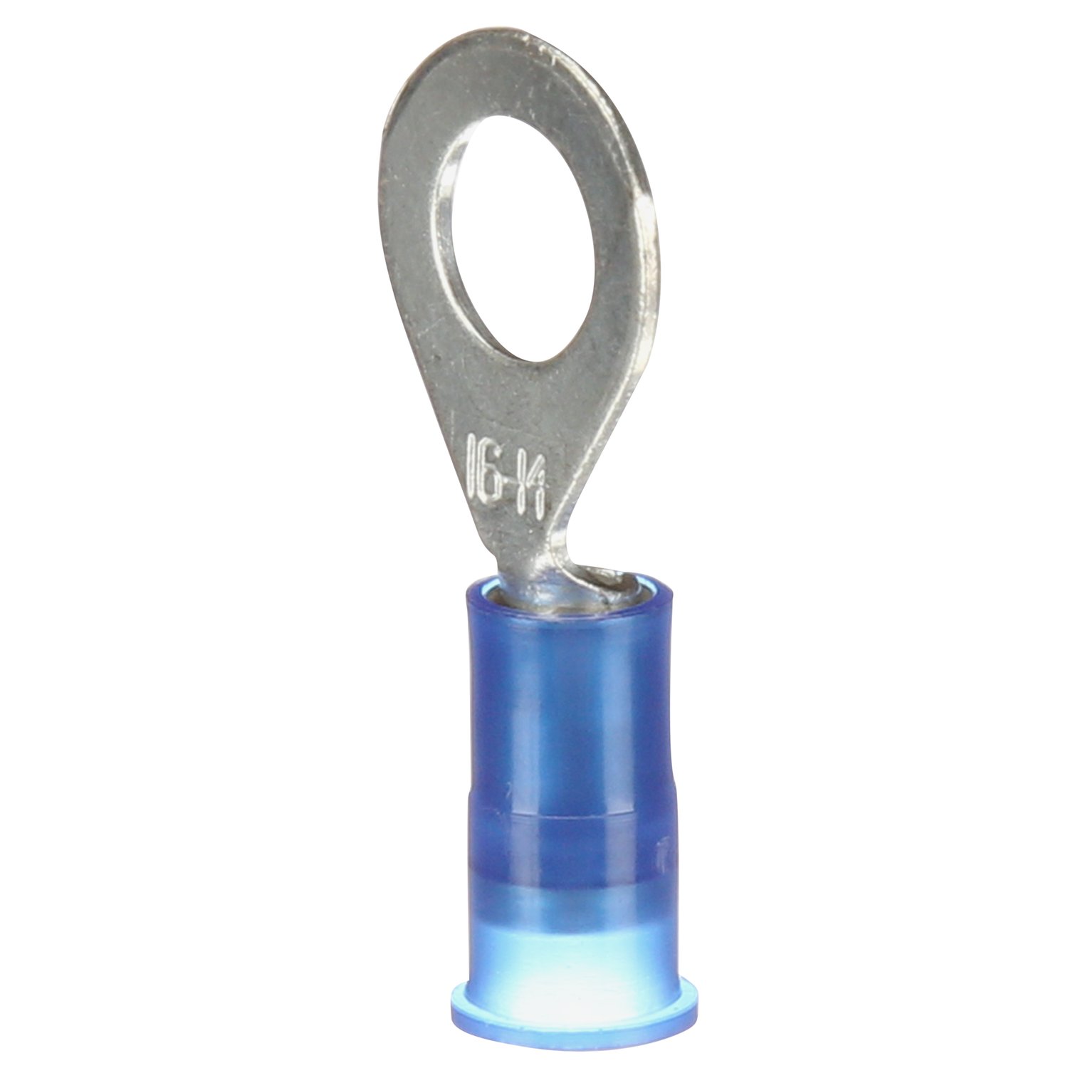7000133414 - 3M Scotchlok Ring Nylon Insulated, 100/bottle, MNG14-8R/SX, standard-style ring tongue fits around the stud, 500/Case