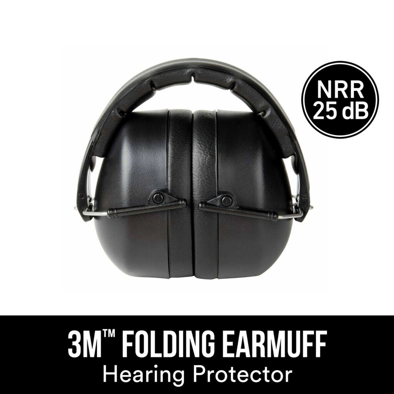 7100153691 - 3M Folding Earmuff, 90563H1-DC, Black, 5 earmuff/case