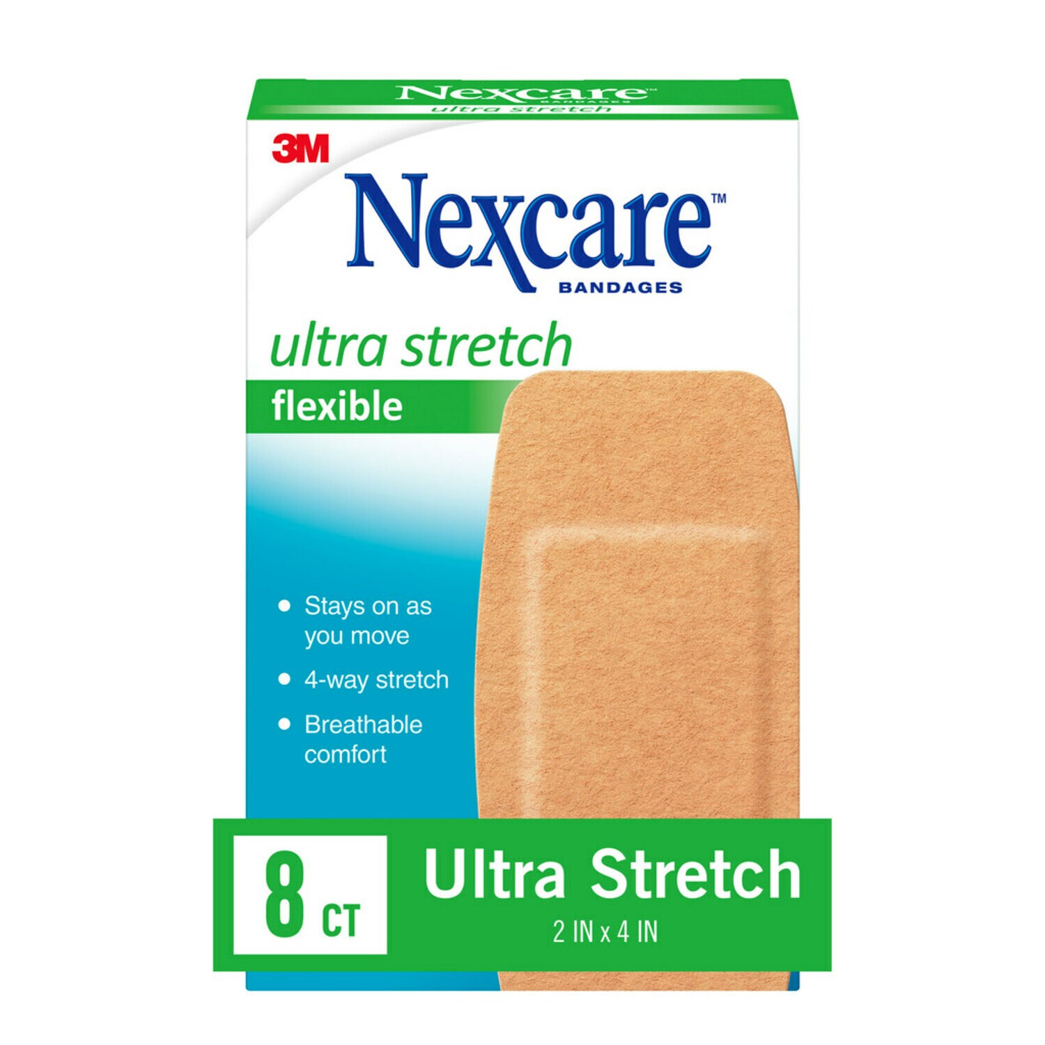 7010332665 - Nexcare Soft 'n Flex Bandages 571-08, 2 in x 4 in (50 mm x 101 mm)