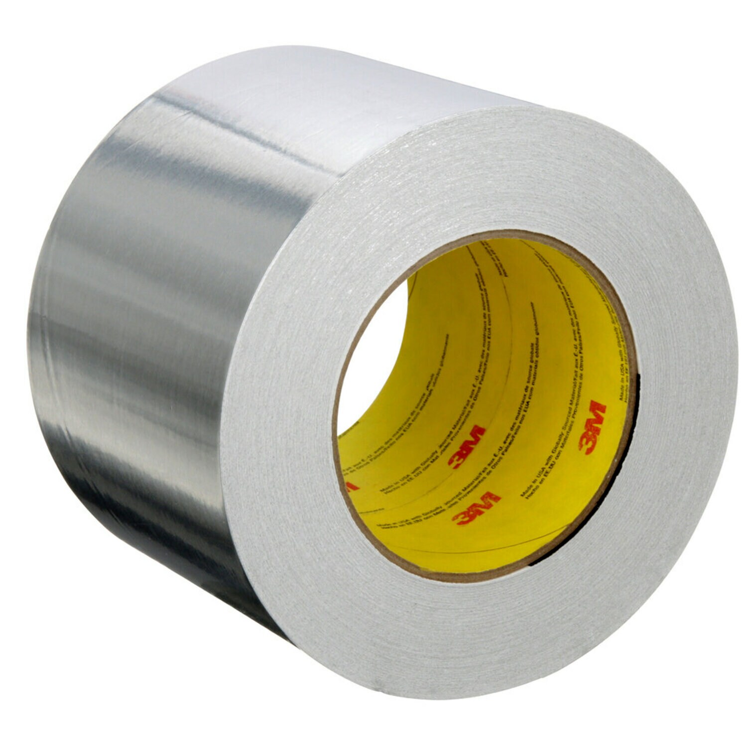 7100043891 - 3M Aluminum Foil Tape 2C120, Silver, 99 mm x 45.7 m, 1.8 mil, 12 Rolls/Case