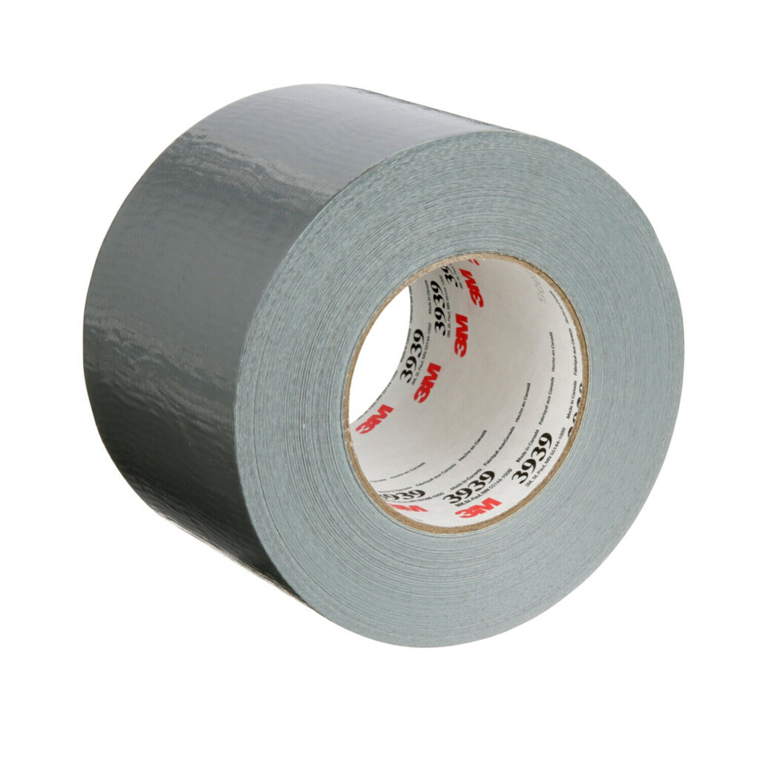 7100022015 - 3M Heavy Duty Duct Tape 3939, Silver, 96 mm x 54.8 m, 9.0 mil, 12 Roll/Case