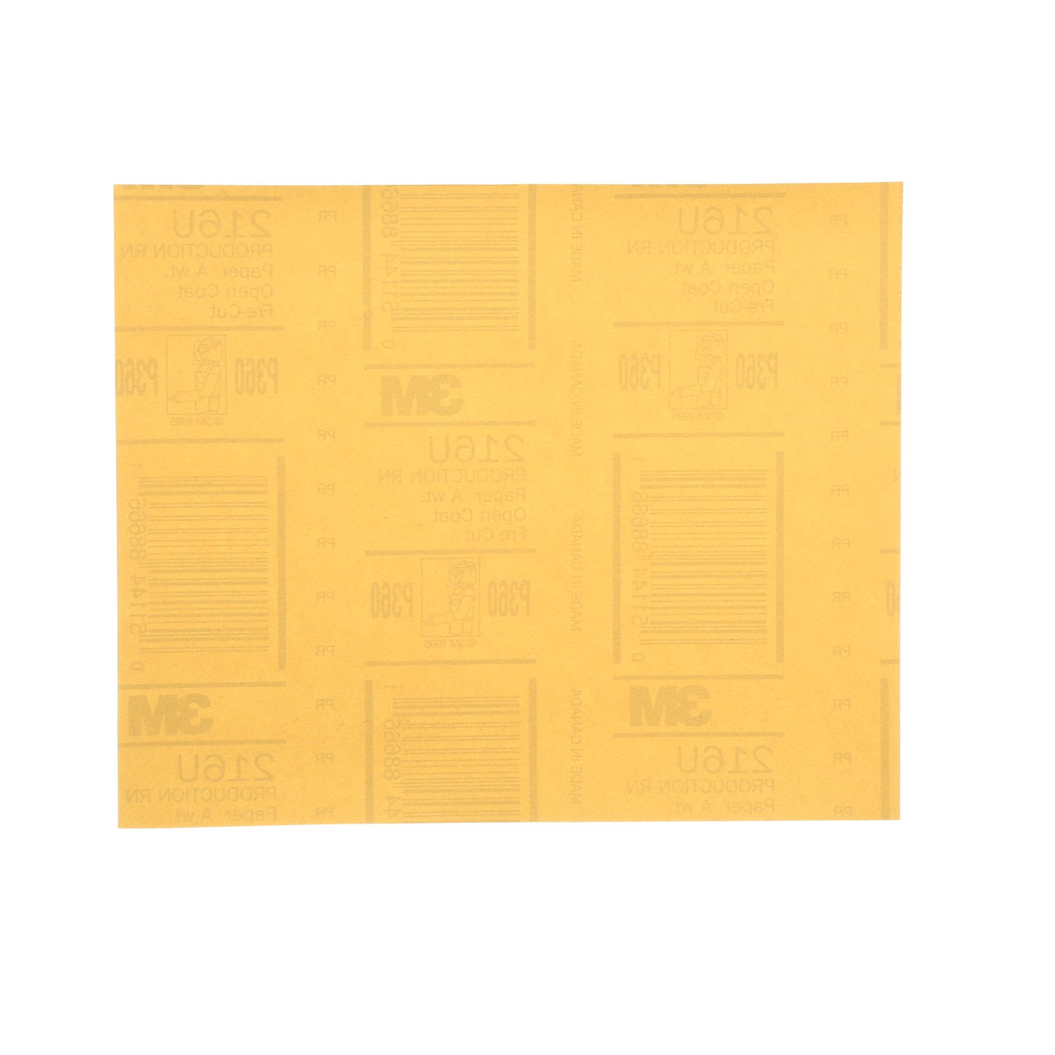 7100169722 - 3M Gold Sheet 216U, 35332, P320, A wt, 18 in x 18 in, 310 sheets per
case