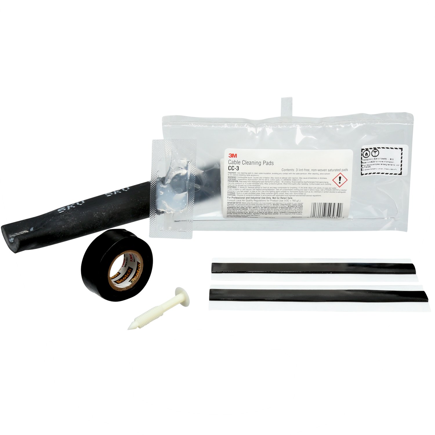 7000027610 - 3M Motor Lead Pigtail Splice 5316, 5-8 kV, 8-4 AWG (feeder), 10-4 AWG (motor lead), 1/case