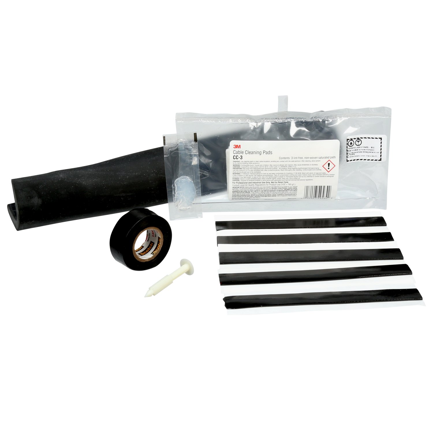 7000027613 - 3M Motor Lead Pigtail Splice 5319, 5-8 kV, 4/0 AWG-500 kcmil (feeder), 4/0 AWG-500 kcmil (motor lead), 1/case