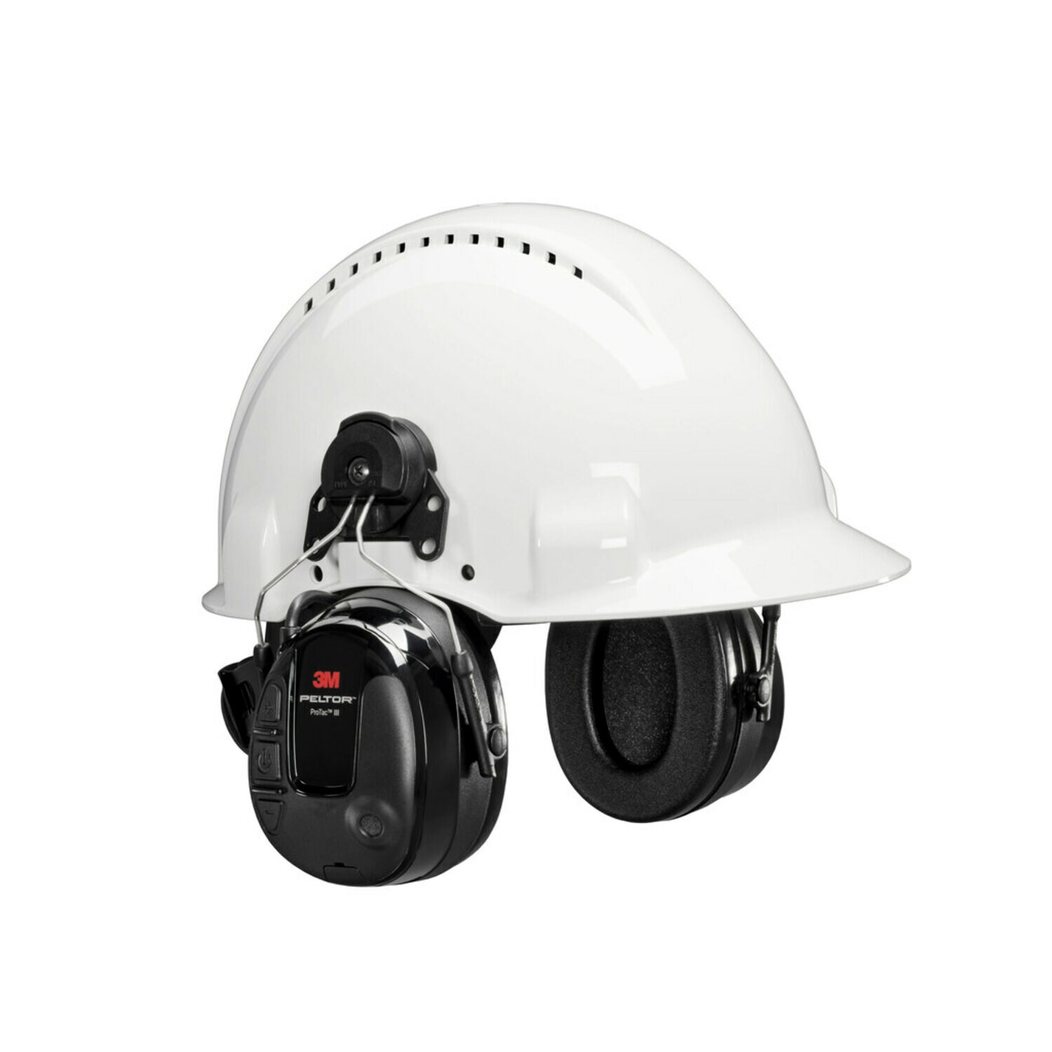 7100088423 - 3M PELTOR ProTac III MT13H221P3E, Headset, Black, Helmet Attached, 10 Each/Case