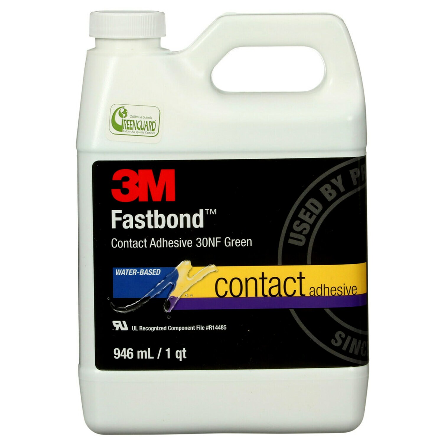 7100017732 - 3M Fastbond Contact Adhesive 30NF, Green, 1 Quart Can, 12/case