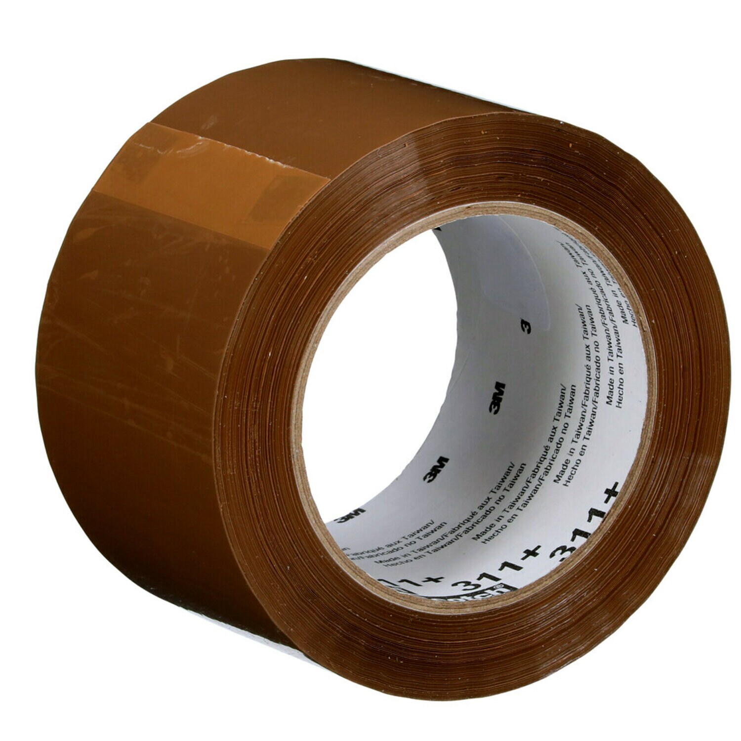 7100179433 - Scotch High Tack Box Sealing Tape 311+, Tan, 72 mm x 100 m, 24 Rolls/Case