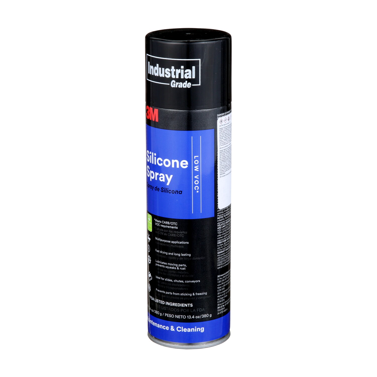 7100307156 - 3M Silicone Spray Low VOC 60%, 20 fl oz Can (Net Wt 12.75 oz), 12 Cans/Case