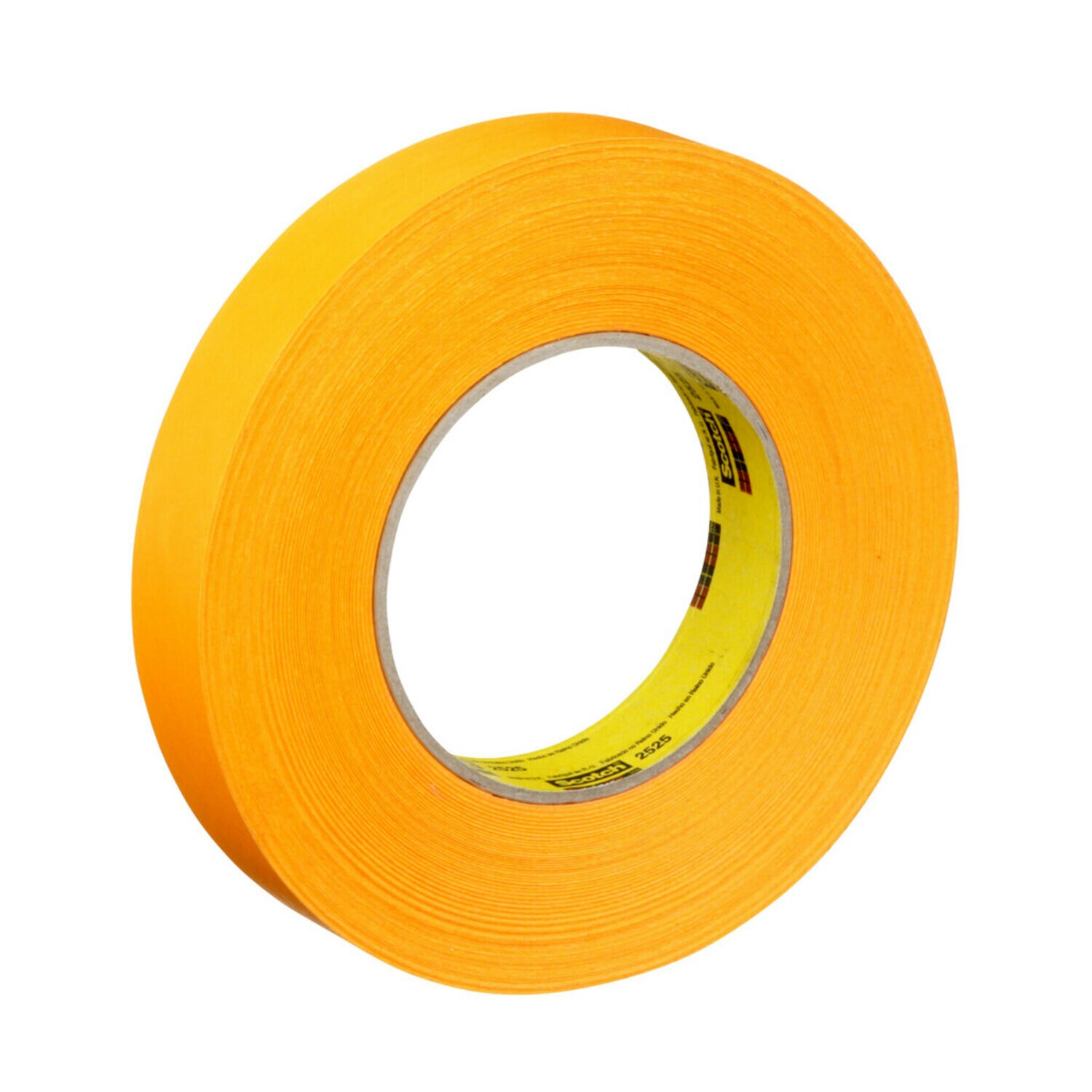 7100016326 - 3M Performance Flatback Tape 2525, Orange, 24 mm x 55 m, 9.5 mil, 36 Rolls/Case