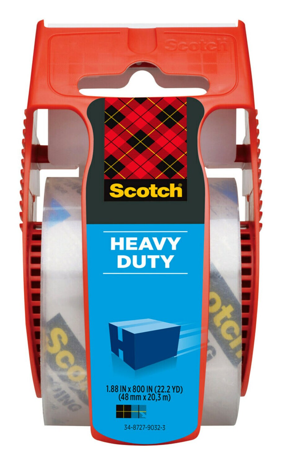 7100155399 - Scotch Heavy Duty Shipping Packaging Tape 142, 1.88 in x 800 in