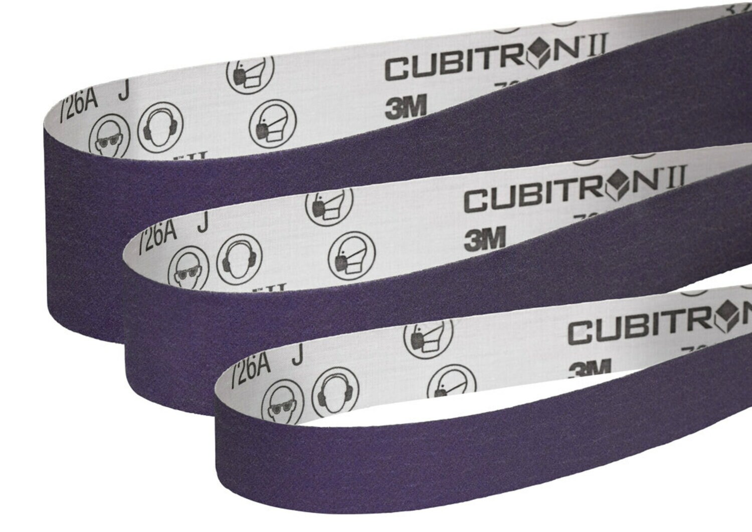 7100289604 - 3M Cubitron II Cloth Belt 726A, 320+ J-weight, Config