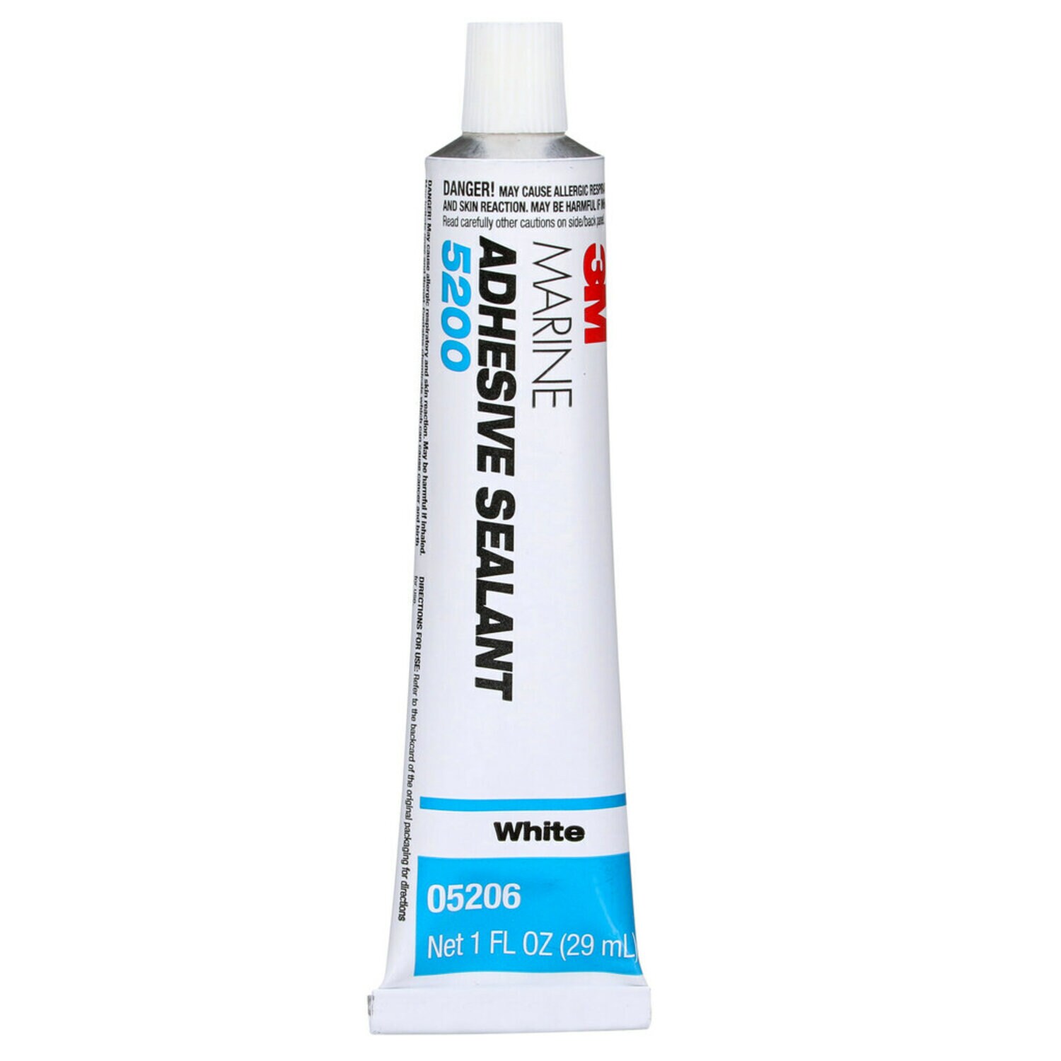 7010325697 - 3M Marine Adhesive Sealant 5200, White, 1 oz Tube, 12/Case