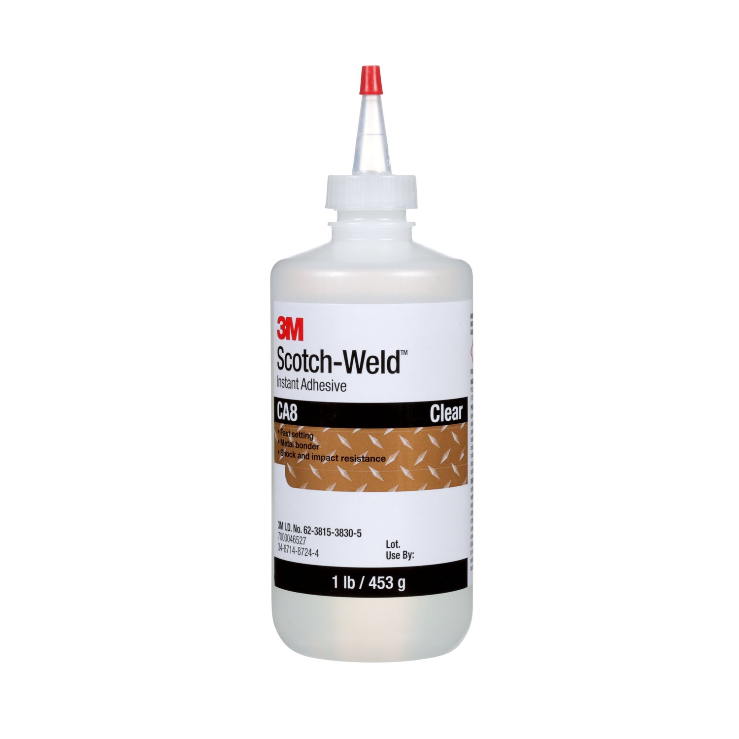 7000046527 - 3M Scotch-Weld Instant Adhesive CA8, Clear, 1 Pound, 1 Bottle/Case