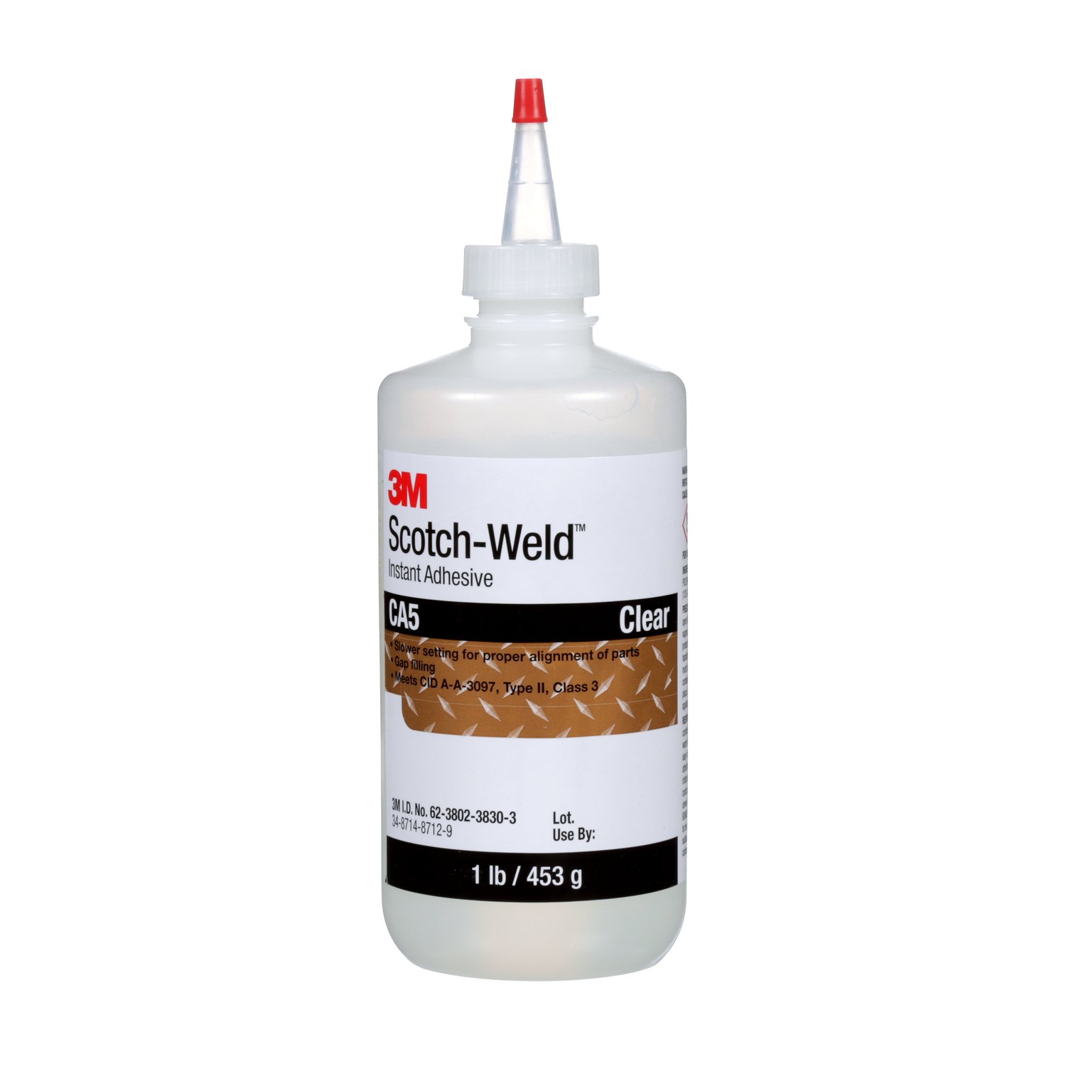 7010367474 - 3M Scotch-Weld Instant Adhesive CA5, Clear, 1 Pound, 1 Bottle/Case