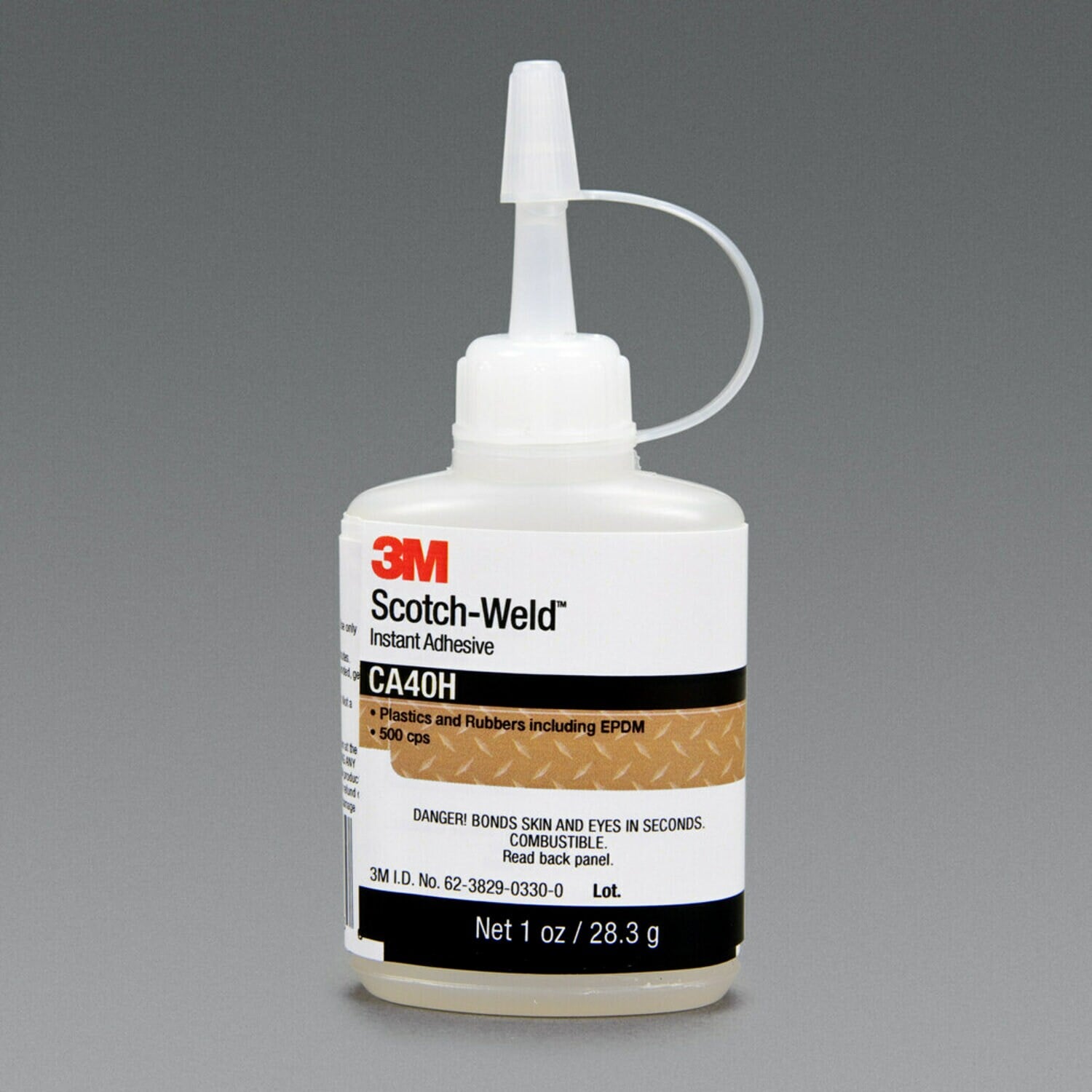 7000000895 - 3M Scotch-Weld Instant Adhesive CA40H, Clear, 1 fl oz, 12 Bottles/Case