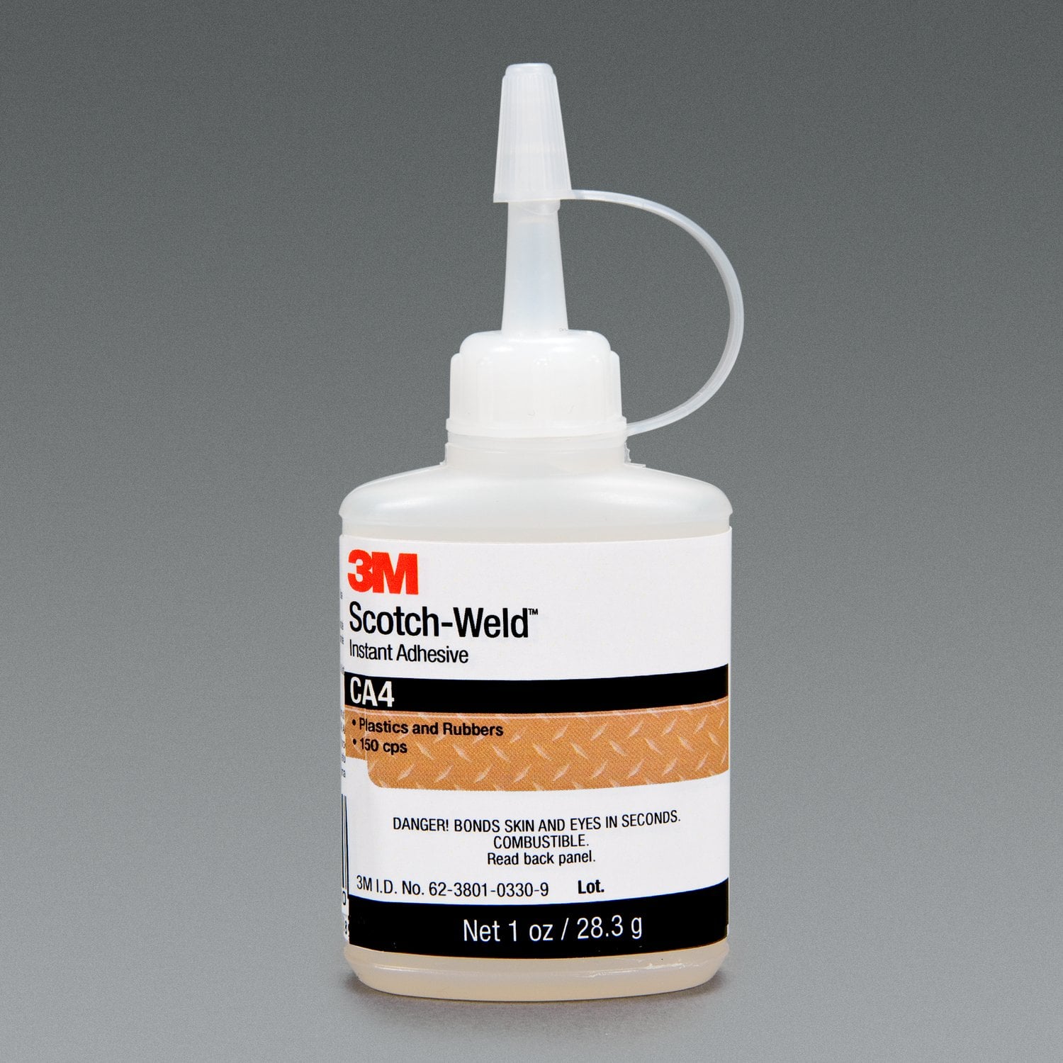 7000028586 - 3M Scotch-Weld Instant Adhesive CA4, Clear, 1 fl oz, 12 Bottles/Case