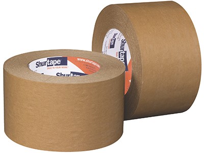 201795 - Industrial Grade; 6.2 mil, extensible kraft flat paper, rubber-based adhesive