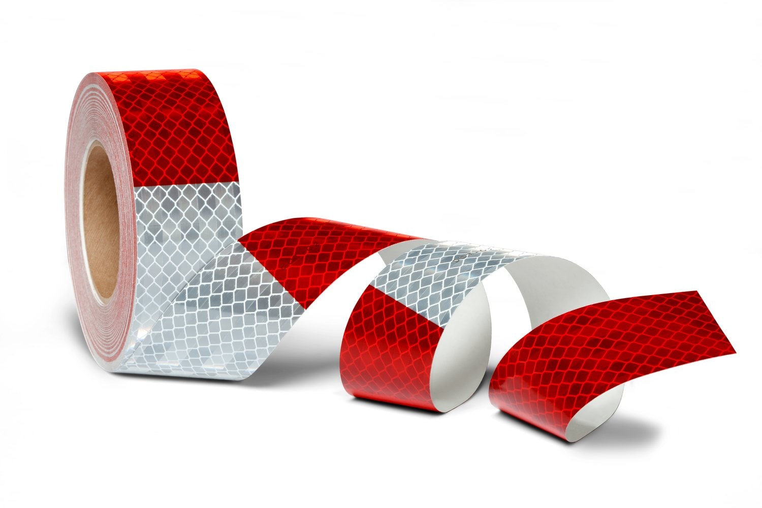 7100175825 - 3M Flexible Prismatic Conspicuity Markings 913-326NL Red/White, 1.5 in x 50 yd