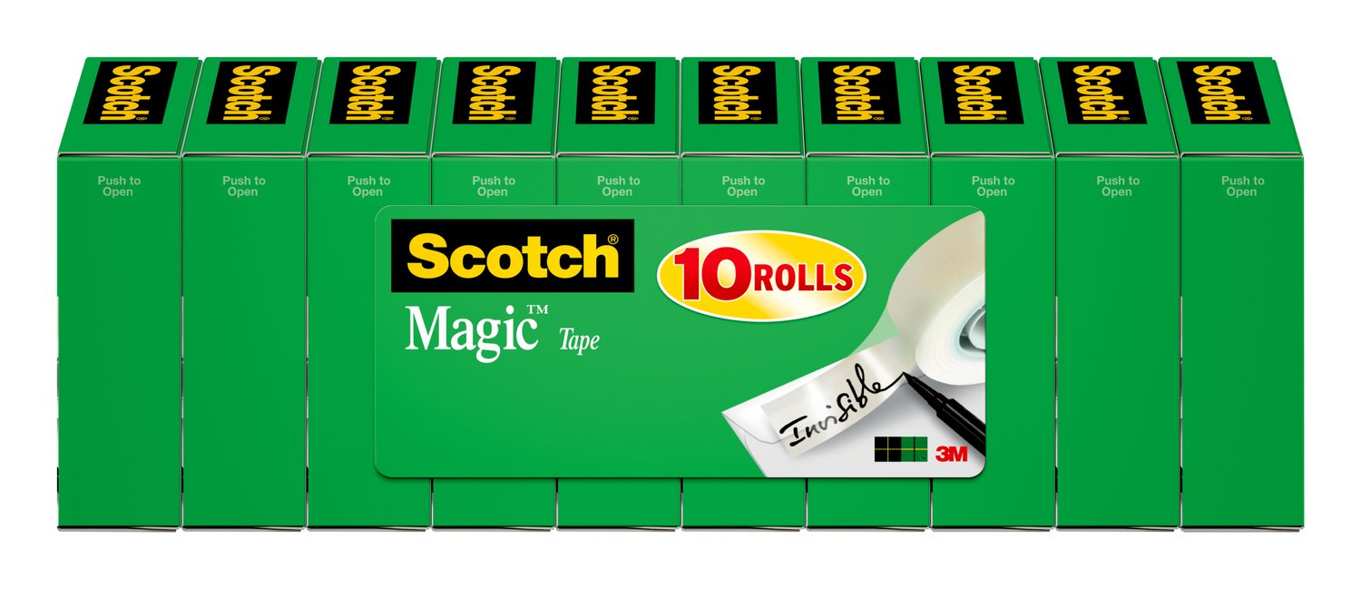 7010369590 - Scotch Magic Tape 810S10, 3/4 in x 800 in, 10 pk