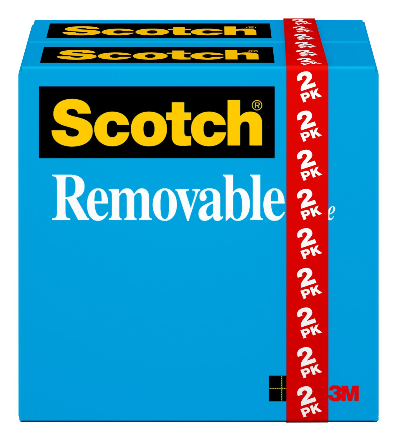 7010370047 - Scotch Removable Tape 811-2PK, 3/4 in x 1296 in (19 mm x 32,9 m) 2-Pack