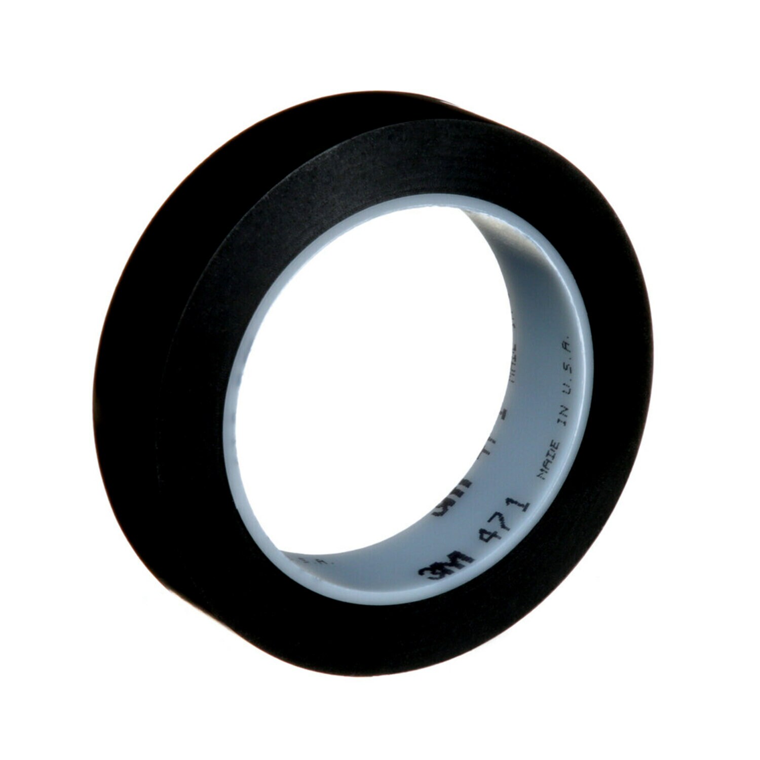 7100044640 - 3M Vinyl Tape 471, Black, 1 in x 36 yd, 5.2 mil, 36 Roll/Case, Individually Wrapped Conveniently Packaged