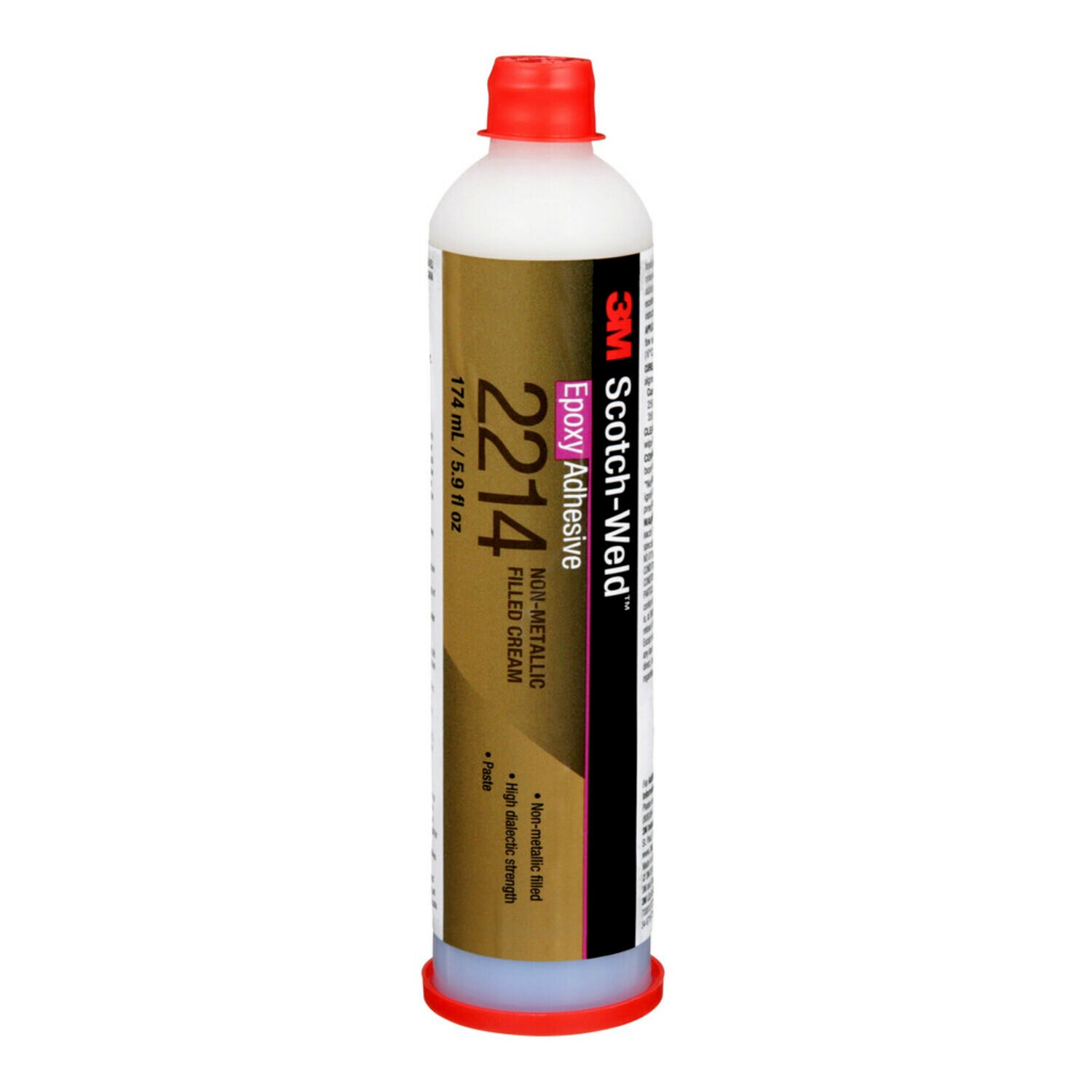 7000121273 - 3M Scotch-Weld Epoxy Adhesive 2214, Non-Metallic Filled, Cream, 6 oz
Cartridge, 4 Each/Case