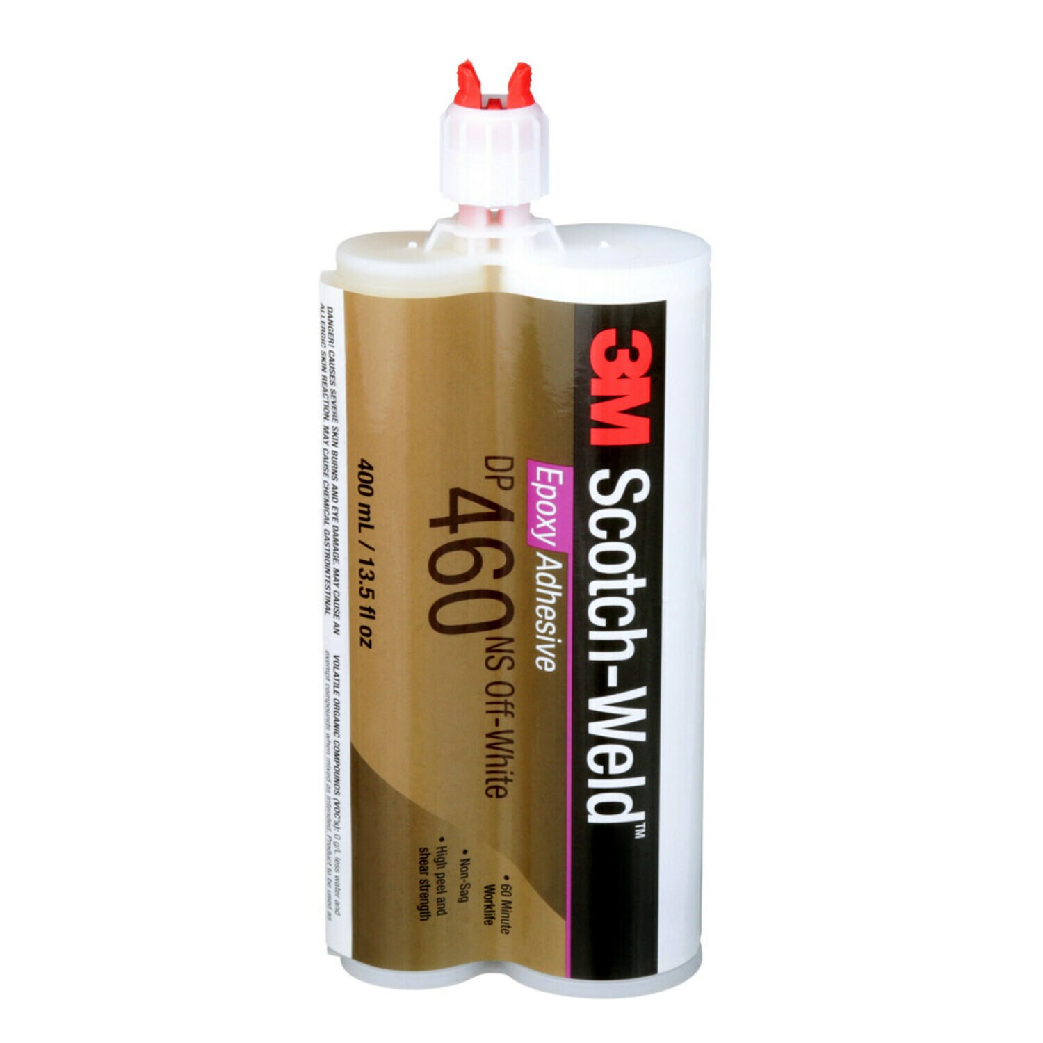 7100076677 - 3M Scotch-Weld Epoxy Adhesive DP460NS, Off-White, 400 mL Duo-Pak, 6/Case