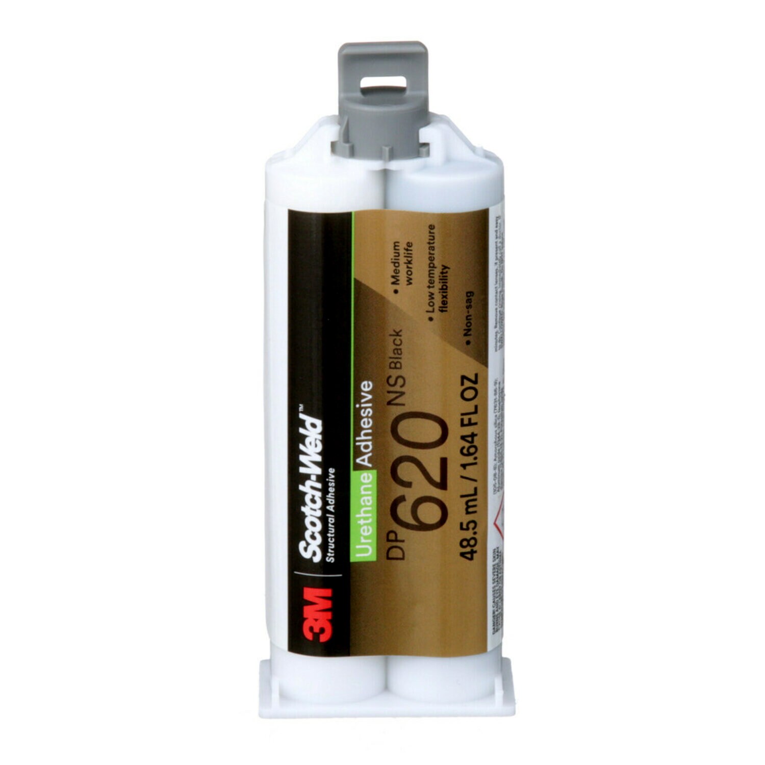 7100148737 - 3M Scotch-Weld Urethane Adhesive DP620NS, Black, 48.5 mL Duo-Pak, 12/Case