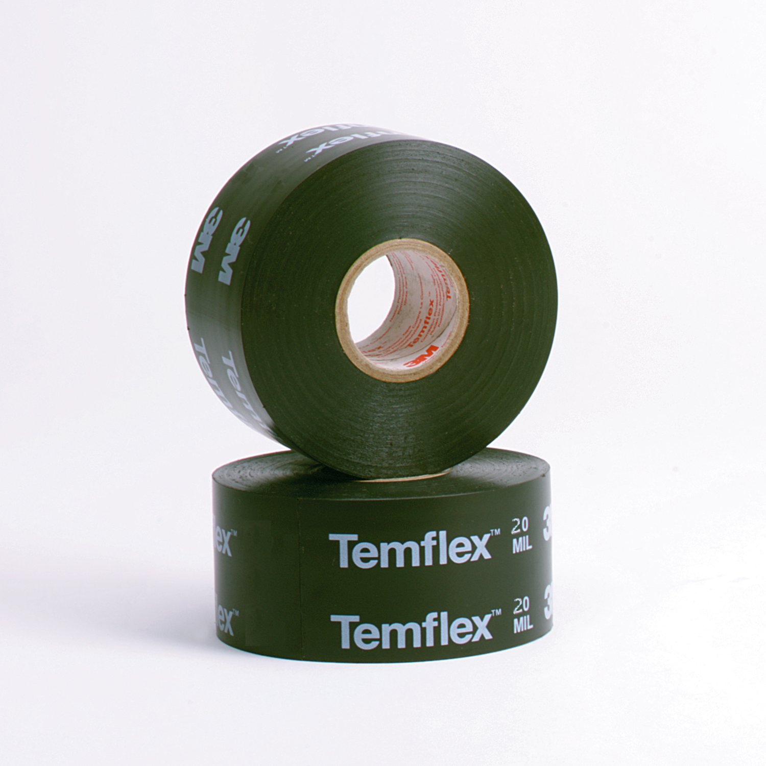 7100043634 - 3M Temflex Vinyl Corrosion Protection Tape 1200, 2 in x 100 ft, Printed, Black, 12 rolls/Case