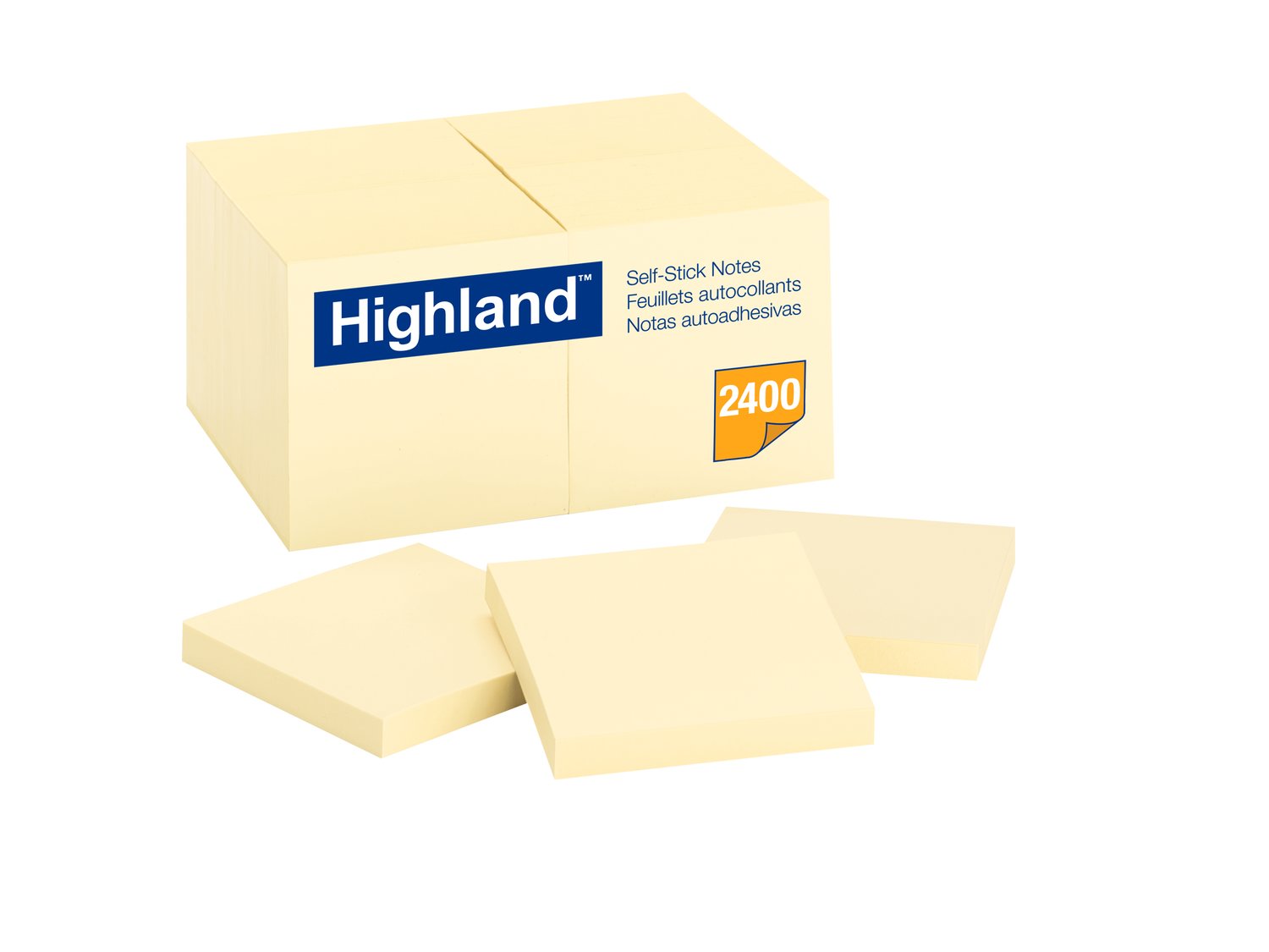 7100231294 - Highland Notes 6549-24PK, 3 in x 3 in (76 mm x 76 mm), 100% PEFC, SGSCH-PEFC-COC-110078