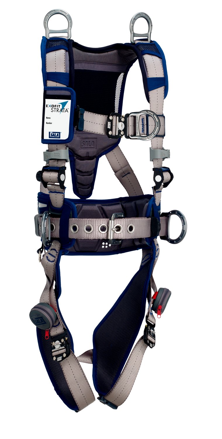 7012816050 - 3M DBI-SALA ExoFit STRATA Comfort Construction Climbing/Positioning/Retrieval Safety Harness 1112564, 2X
