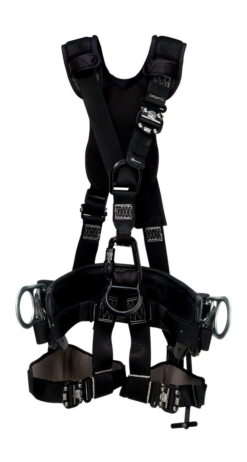 7012816382 - 3M DBI-SALA ExoFit NEX Comfort Lineman Climbing/Positioning/Suspension Safety Harness with 2D Belt 1113573, Large/D25
