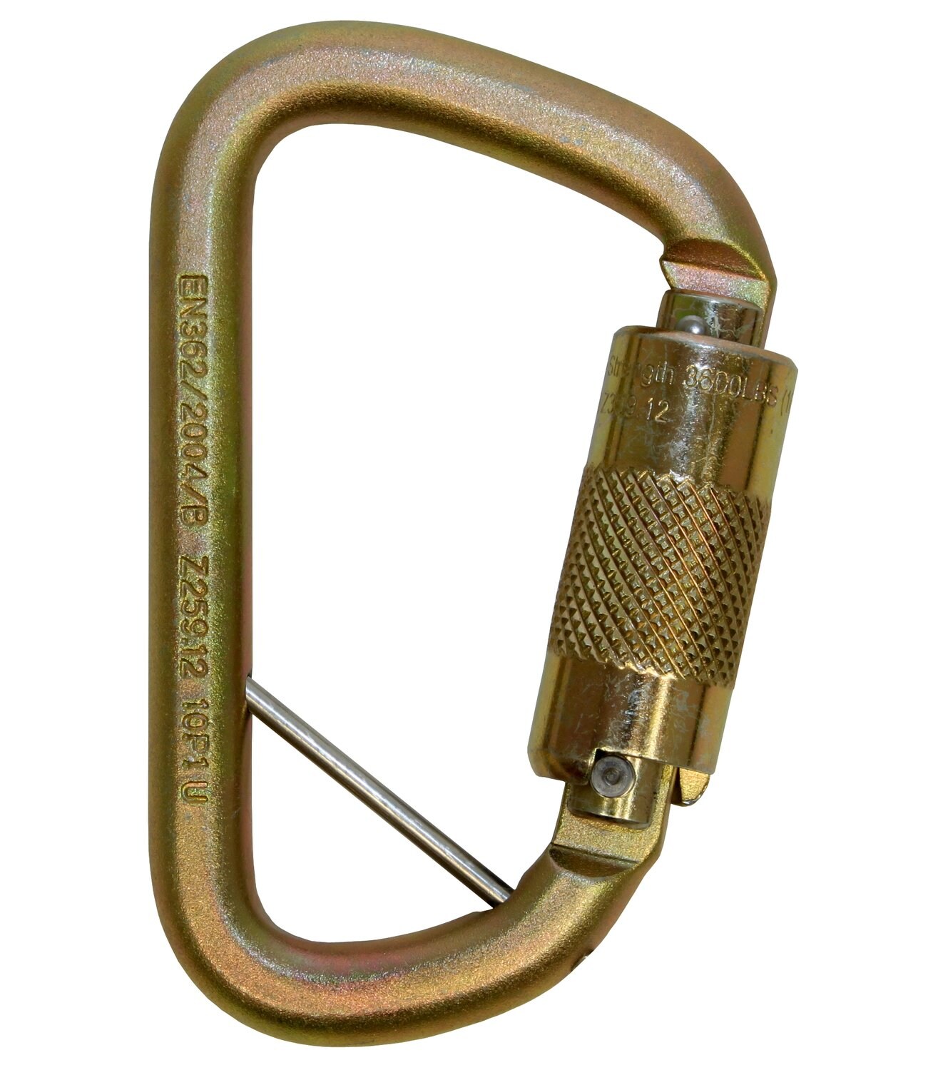 7100221696 - 3M DBI-SALA Rollgliss Technical Rescue Offset D Fall Arrest Carabiner
with Captive Eye, 2000117, Gold, Medium