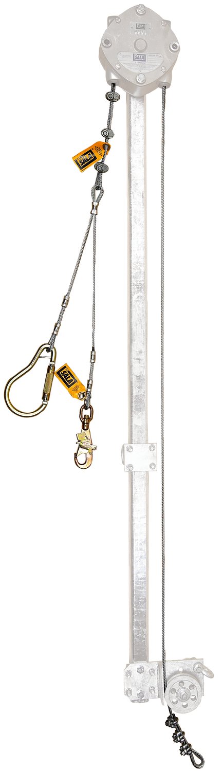 7012819344 - 3M DBI-SALA SSB Cable Climb Assist System Lifeline Assembly 3512350, 1/4 in Galvanized Steel 7 x 19, 350 ft
