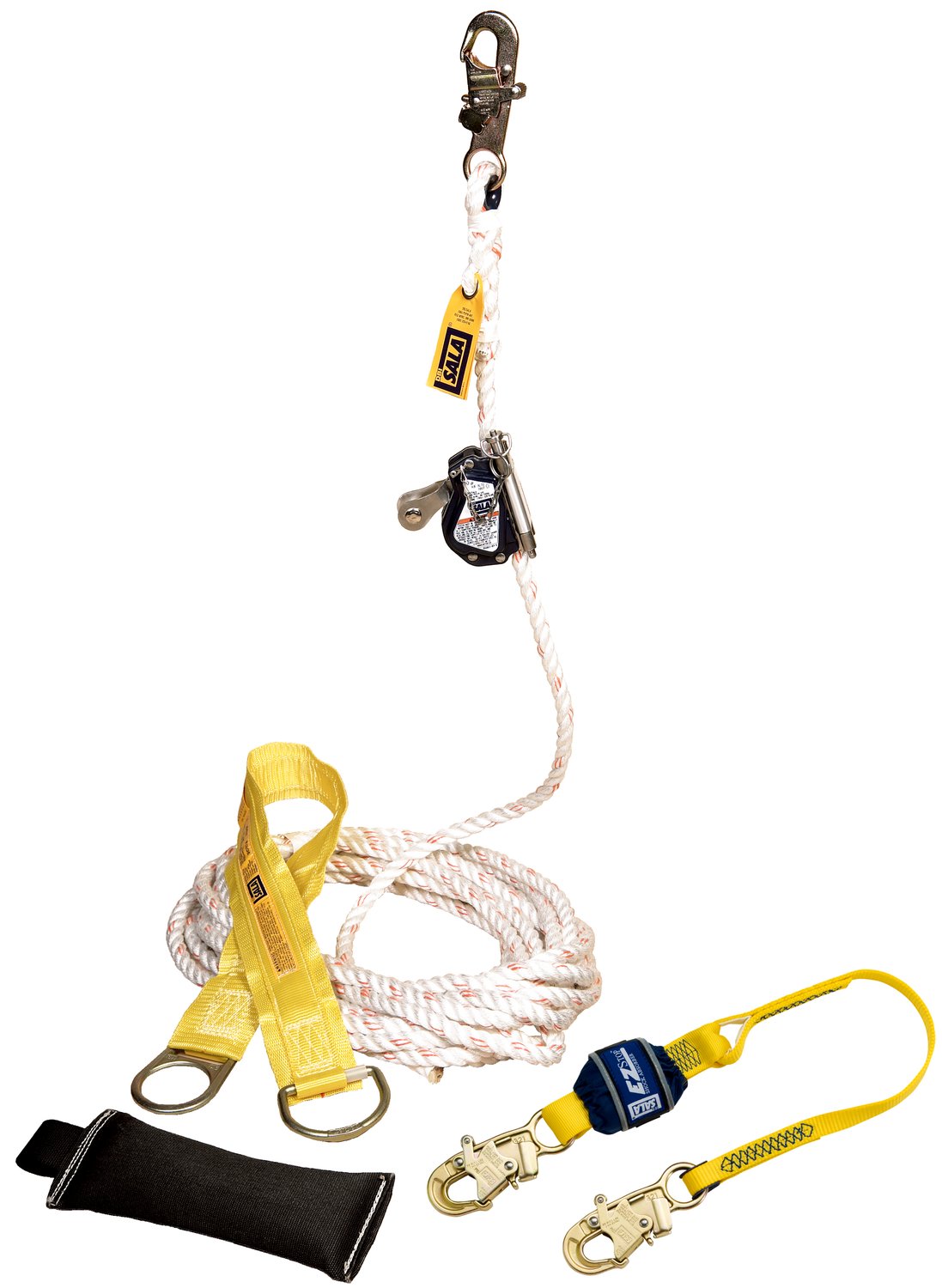 7100305085 - 3M DBI-SALA Lad-Saf Mobile Rope Grab Kit 5009082, Anchor, Rope Grab/Lanyard, Counterweight, Bag, Lifeline, 50 ft
