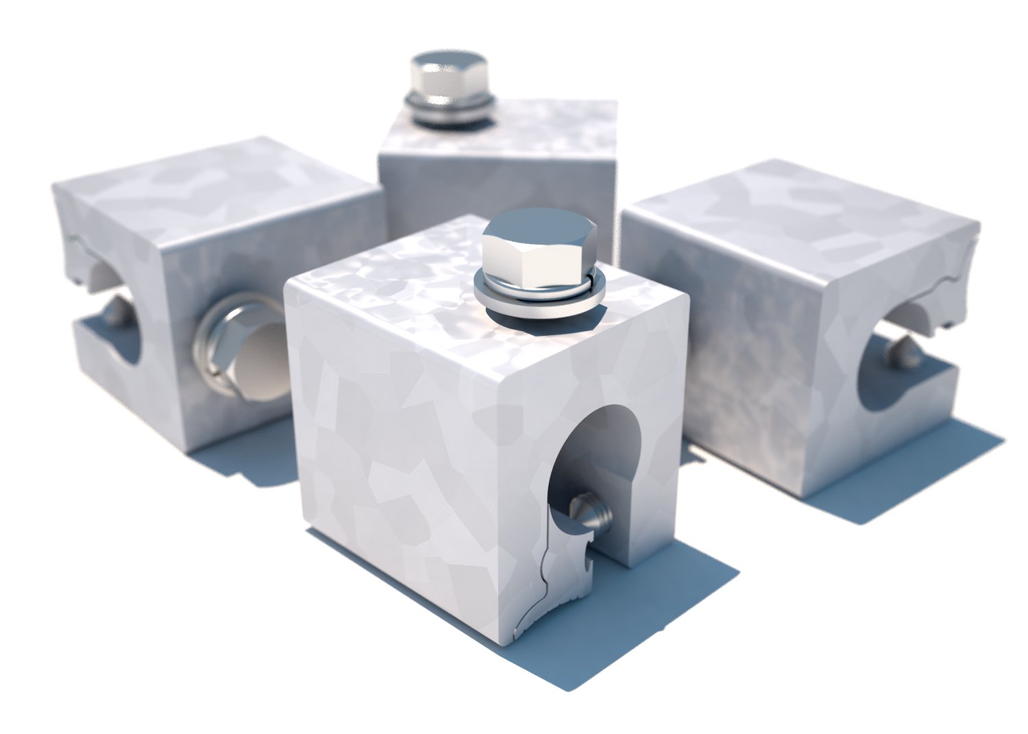 7100280773 - 3M DBI-SALA Z Maxi Clamp Fastener Kit For Roof Top Anchor 7241204, Fits Bulb Standing Seam, 4 ea/Pack