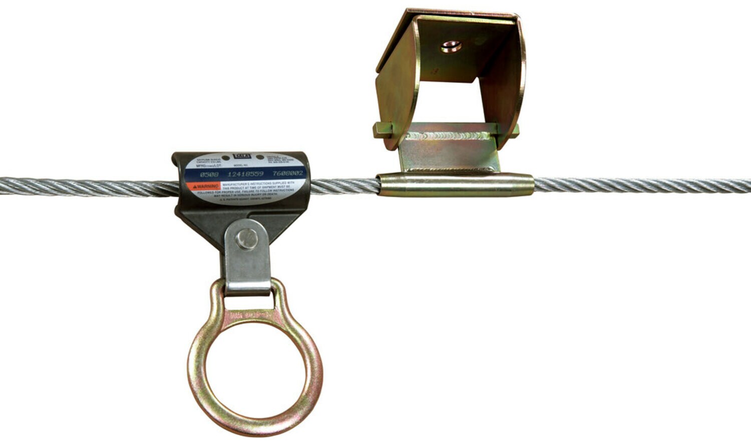 7012820327 - 3M DBI-SALA Permanent Multi-Span Horizontal Lifeline System 7603076, Stainless Steel Cable, 60 ft